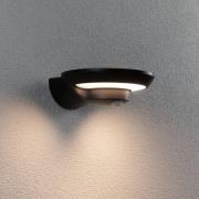 Paulmann udendørs LED-væglampe Bordola, sensor, antracit