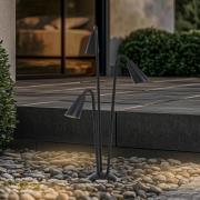 Lindby vejlampe Sorvete, sort, metal, 3 lyskilder, 83 cm