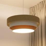 Triniti hængelampe, beige/creme, Ø 60 cm, tekstil