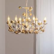 Carolina lysekrone, elfenbensfarvet, 6 lyskilder, jern