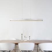 Ethan LED-pendellampe, aluminiumsfarvet, længde 150 cm, metal
