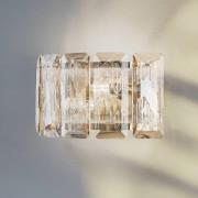 Væglampe Orvin messing antik bredde 33 cm glas/metal 2 lyskilder