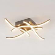 ELC Agostina LED-loftlampe, nikkel