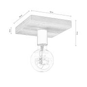 Envostar Lobo loftslampe 1fl. fyrretræsgrå