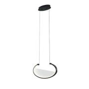 LED-hængelampe Adele, længde 37 cm, sort, metal