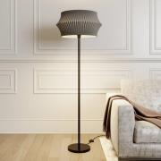 Gulvlampe Joala med sort stofskærm