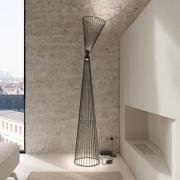 Karman LED-gulvlampe Ikonika, sort, højde 180 cm, metal