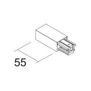 Ivela indgang højre SQUARE 48 V, sort, plast