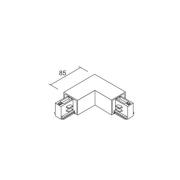 Ivela L-forbinder LKM DALI, sort, leder til venstre, 3-faset