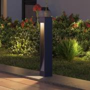 Calex Solar-LED-gadelampe Ivrea, sort, aluminium, IP67