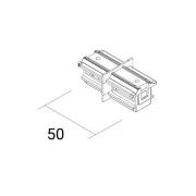 Ivela Længdekobling SQUARE 48 V, sort, strømafbryder