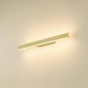 SLV LED-væglampe til badeværelset One Linear, 52 cm, messingfarvet