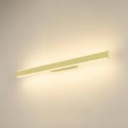 SLV LED-væglampe til badeværelset One Linear, 70 cm, messingfarvet