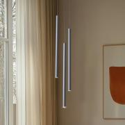 Hængelampe Sopel 3, antracit, rund, 3 lyskilder, stål, G9