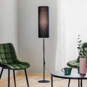 Rondo gulvlampe, sort, højde 165 cm, chintz, E27