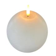 STERNTALER LED-vokslys, hvid, højde 13 cm, kugle, batteri