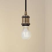 Lindby pendellampe Hattie, messing, Ø 5 cm, metal, E27