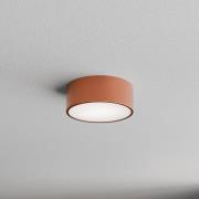 Cleo 200 loftlampe, kobber, sensor, IP54, Ø 20 cm, metal