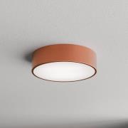 Cleo 300 loftlampe, kobber, sensor, IP54, Ø 30 cm, metal