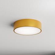 Cleo 300 loftlampe, guld, sensor, IP54, Ø 30 cm, metal