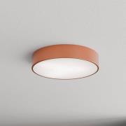 Cleo 400 loftlampe, kobber, sensor, IP54, Ø 40 cm, metal