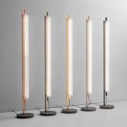 OLEV LED-gulvlampe TRISEL, brun, metal, 2.700 K, dæmpbar