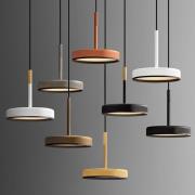 OLEV LED-hængelampe OVERFLY, brun, Ø 15 cm, metal, 927 dæmpbar