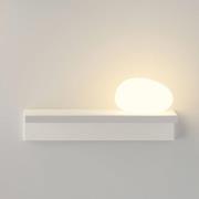 Vibia LED-væglampe Suite, sten til højre, hvid, 14 cm