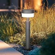 LED-sokkellampe Mackenzie, højde 50 cm, antracit, støbt aluminium