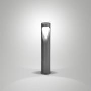 LED-gadelampe Teo, 60 cm høj, sort, metal, IP65