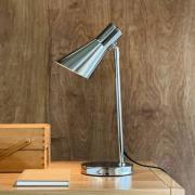 Dyberg Larsen bordlampe DL12, krom, højde 44,5 cm, metal