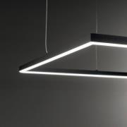 Ideal Lux LED-pendel Oracle Slim 70 x 70 cm sort 3.000 K