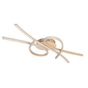 LED-loftlampe Biba, sandfarvet, længde 100 cm, metal, CCT