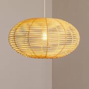 Hængelampe RATTAN, Ø 60 cm, naturbrun, rattan, E27