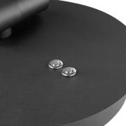 LED-bordlampe Glow-Sphere, højde 61 cm, sort, metal