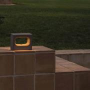 LED-væglampe Glint, 2700K, 15 cm, grå, beton, IP55