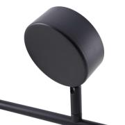 Lindby spotlight Jyla, sort, linse, 3.000 K, 3-lys, GX53