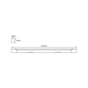 OSRAM LED-lysliste VALUE BATTEN, 153 cm, metal, 4.000 K