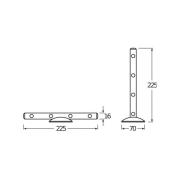 OSRAM LED-væglampe LEDSTIXX, sølv, metal, batteri