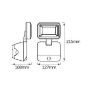 OSRAM udendørs LED-spot DOUBLE 1 lyskilde sort Sensor Batteri