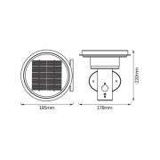 OSRAM væglampe ENDURA STYLE SOLAR DOUBLE CIRCLE stål