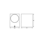 OSRAM udendørs væglampe ENDURA CLASSIC SQUARE, hvid, nedadrettet, IP44