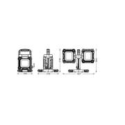 OSRAM LED-arbejdslampe VALUE FLEX, sort, IP65, 2 x 30 W