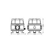 OSRAM LED-arbejdslampe VALUE 360°, sort, IP54 stikkontakt