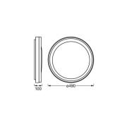 OSRAM SMART+ WiFi loftslampe ORBIS ZEST, hvid 50 cm RGB CCT