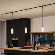 Paulmann URail lampeskærm Raja 2Easy, opal, Ø 10 cm