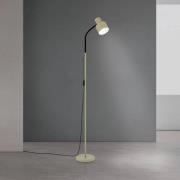 Gulvlampe Gili, stål, lysegrøn, højde 150 cm, E27