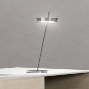 LED-bordlampe Mahina, kromfarvet, højde 36 cm, metal, CCT