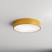 Loftlampe Cleo 400, guld, sensor, IP54, Ø 40 cm, metal