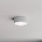 Loftlampe Cleo 200, grå, sensor, IP54, Ø 20 cm, metal